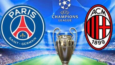 موعد مباراة ميلان وباريس سان جيرمان في دوري أبطال أوروبا