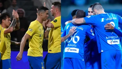 موعد مباراة الهلال ضد النصر والقنوات الناقلة